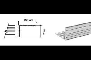 Profilo angolare 22 x 22 mm AL3341 lunghezza 2 metri