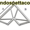 P30L - Angolo sezione piana da 29cm 60 ° a 2 vie orizzontale