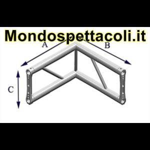 P25L - Angolo sezione piana con lato 25 cm