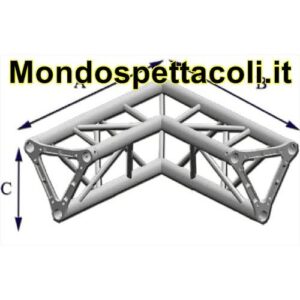 TRE25L - Angolo sezione Triangolare con lato 25 cm