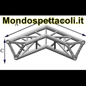 TRE40L - Angolo sezione Triangolare con lato 40 cm