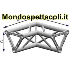 TRE25L - Angolo sezione Triangolare con lato 25 cm