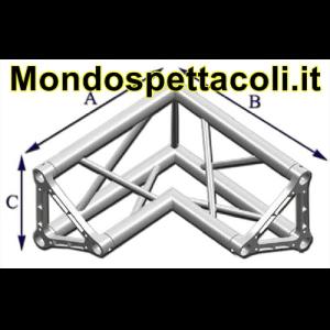 TRE25L - Angolo sezione Triangolare con lato 25 cm vertice inter