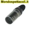 XLR7MX Cannon maschio volante 7 poli, professionale.