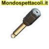 AD200 Adattatore da spina jack Ø 6,3 mm. mono a presa Ø 3,5 mm.