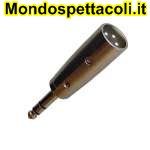 AD230 Adattatore da spina Ø 6,3 mm a spina cannon bilanciato