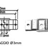 Cerniera piccola con reggicoperchio CR4502