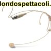 Microfono ad archetto colore carne per Shure mini xlr 4 poli