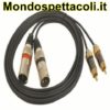 Cavo 2 xlr maschio 2 rca 2 metri