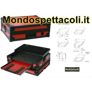 Flight Case Rosso per Controller DJ Midi PD-FC2