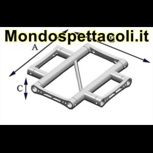 Croce a 4 via orizzontale