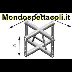 Croce a 4 vie verticale