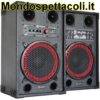 Coppia casse amplificate da 10" 2 x 300 watt con USB e SD