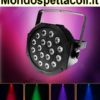 Faro PAR RGB 18 led da 1W DMX