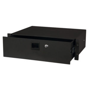 19 Inch Drawer with keylock 3U (483 x 350 x 132 mm, LxPxA)/7,7 kg