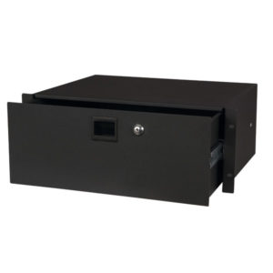 19 Inch Drawer with keylock 4U (483 x 350 x 176 mm, LxPxA)/8,7 kg