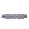 3-Phase Corner Connector Argento (RAL9006)