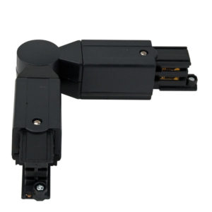 3-Phase Corner Connector Nero (RAL9004)