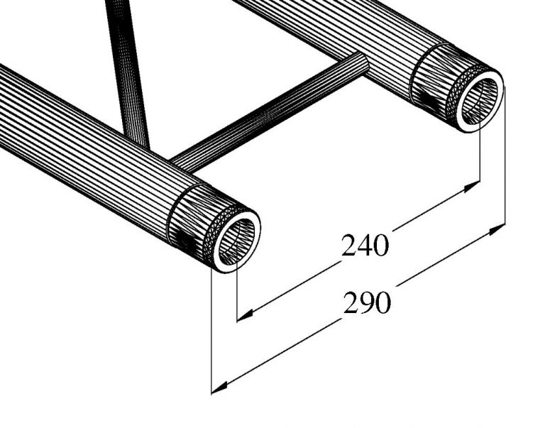 ALUTRUSS BILOCK E-GL22 1500 2-way Cross Beam