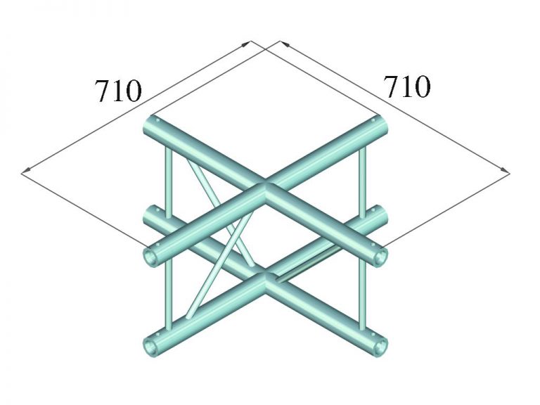 ALUTRUSS BILOCK E-GL22 C41-V 4-Way Cross