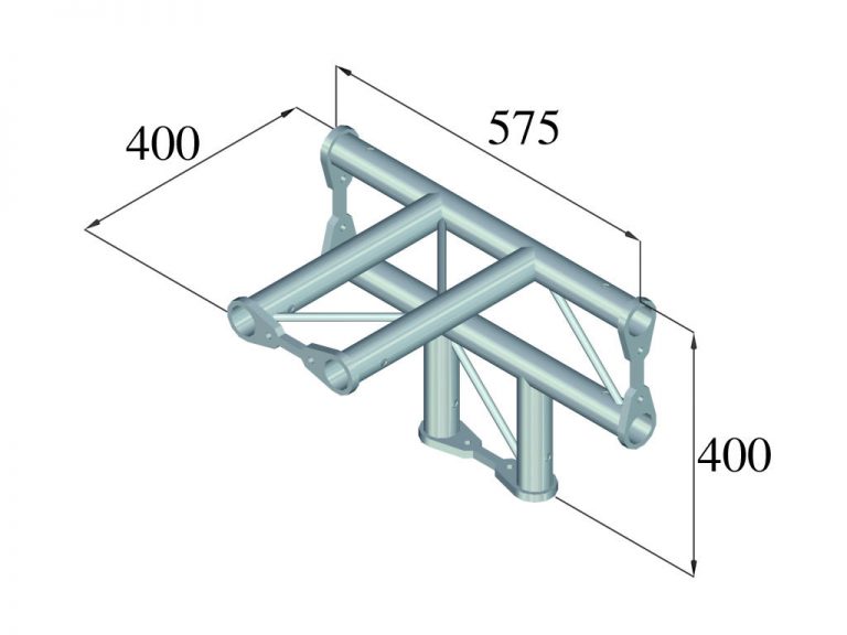 ALUTRUSS BISYSTEM PH-42 4-way T-piece horizontal