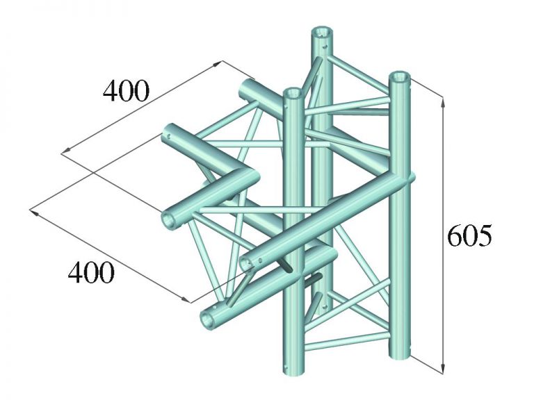 ALUTRUSS DECOLOCK DQ3-PAC44 4-Way Corner left