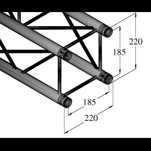 ALUTRUSS DECOLOCK DQ4-250 4-Way Cross Beam