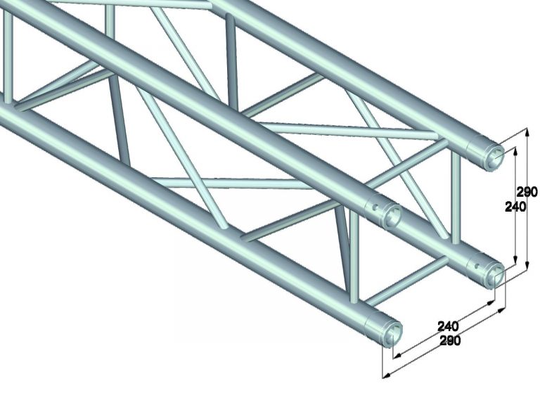 ALUTRUSS QUADLOCK 6082-1250 4-Way Cross Beam