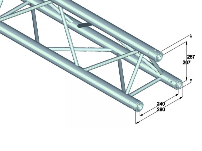 ALUTRUSS TRILOCK 6082-1000 3-Way Cross Beam