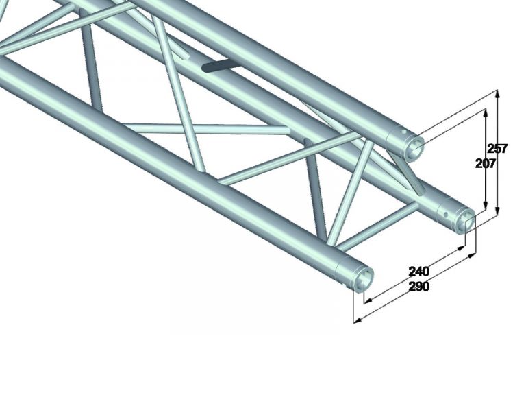 ALUTRUSS TRILOCK 6082-3000 3-Way Cross Beam