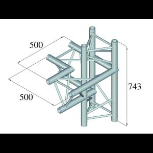 ALUTRUSS TRILOCK 6082AC-44 4-Way Piece / left