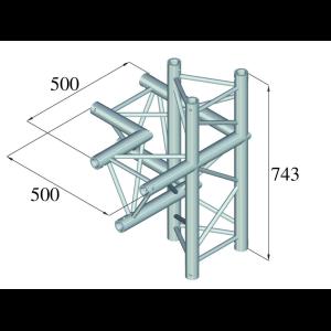 ALUTRUSS TRILOCK 6082AC-45 4-Way Piece / right