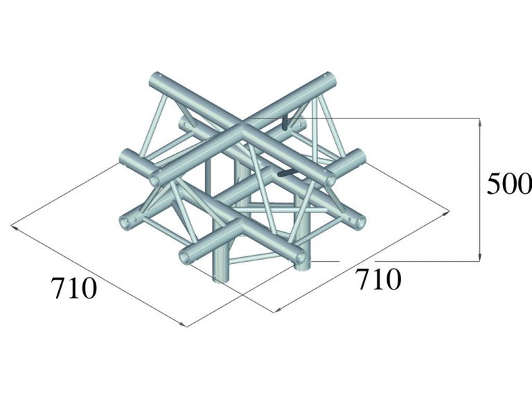 ALUTRUSS TRILOCK 6082AC-52 5-Way Piece /