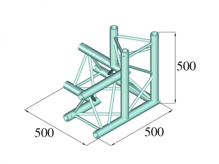 ALUTRUSS TRILOCK 6082AL-34 3-Way Corner / left