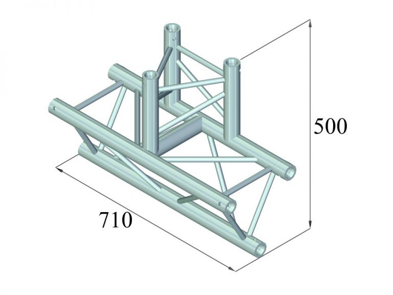 ALUTRUSS TRILOCK 6082AT-38 3-Way T-Piece