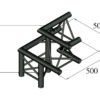 ALUTRUSS TRILOCK S-PAL-32 3-Way Corner / left