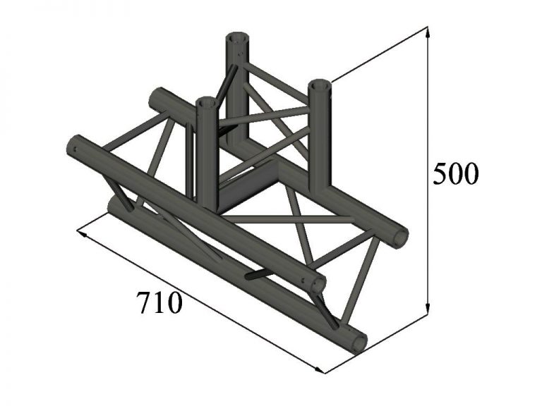 ALUTRUSS TRILOCK S-PAT-38 3-Way T-Piece