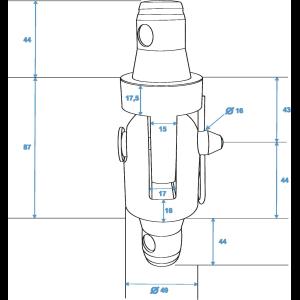 ALUTRUSS Tower hinge