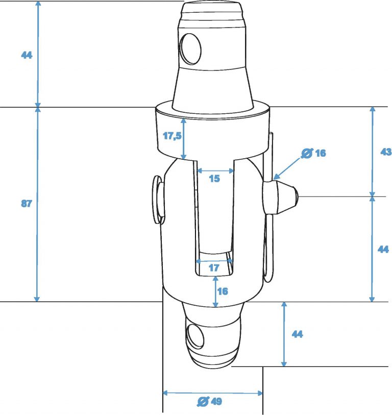 ALUTRUSS Tower hinge