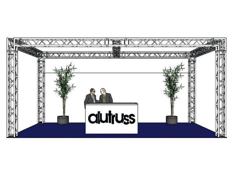 ALUTRUSS Truss set QUADLOCK 6082 rectangle 7.71x4x3.5m (WxDxH)