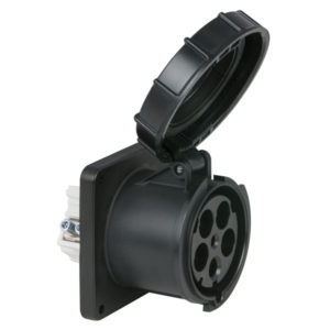 CEE 125A 400V 5p Socket Female Nero, IP67