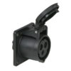 CEE 16A 240V 3p Socket Female Nero, IP44