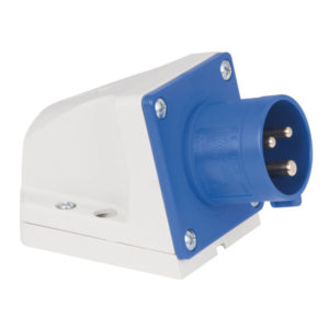 CEE 16A 240V 3p Wallmount Male Blu, IP44