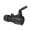 CEE 16A 400V 4p Plug Female Nero, Turbo Twist, IP44