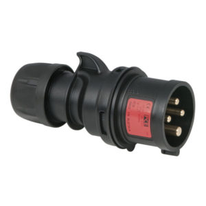 CEE 16A 400V 4p Plug Male Nero, IP44