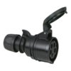 CEE 16A 400V 5p Plug Female Nero, IP44