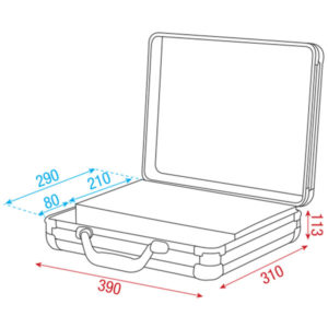 Case for 7 Microphones Nero