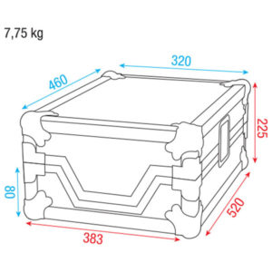 Case for Pioneer CDJ-player modelli: CDJ-800/850/900/1000/2000