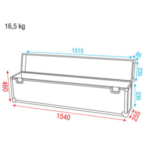 Case for Showbar + 4x Par56 Baule per Showbar + 4x Par56