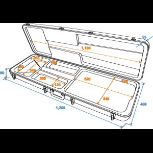 DIMAVERY ABS rectangle case for e-bass, rectangel